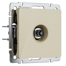 Изображение ТВ-розетка оконечная (айвори акрил) W1183043