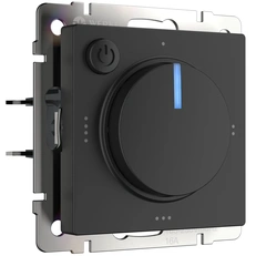 Изображение Терморегулятор электромеханический для теплого пола (черный матовый) W1151108