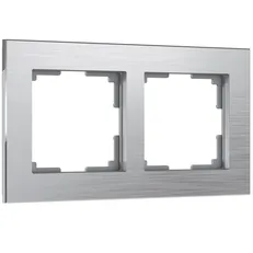 Изображение Рамка на 2 поста Aluminium (алюминий) WL11-Frame-02